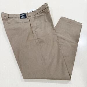 NWT Nordstrom Tech-Smart Slim Fit Dress Pants Chinos Tan Desert Heather 34 x 30